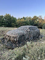 Маскувальна сітка зелена з коричневим для автомобіля, пікапа, позашляховика та техніки. Камуфляж №5