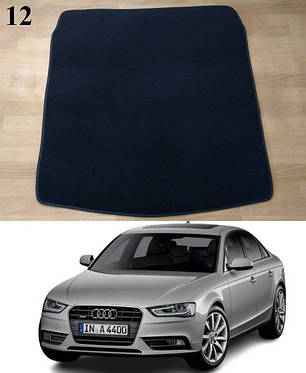 Ворсовий килимок в багажник Audi A4 (B8) '07-15, фото 1