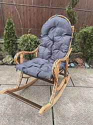 Крісло-качалка плетене з лози (розбірне)