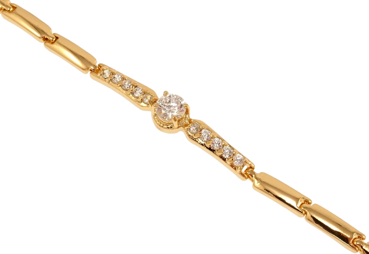 Браслет Xuping Позолота 18K "Ніжність" довжина з дод. замком 17.5,20.5см х 4мм