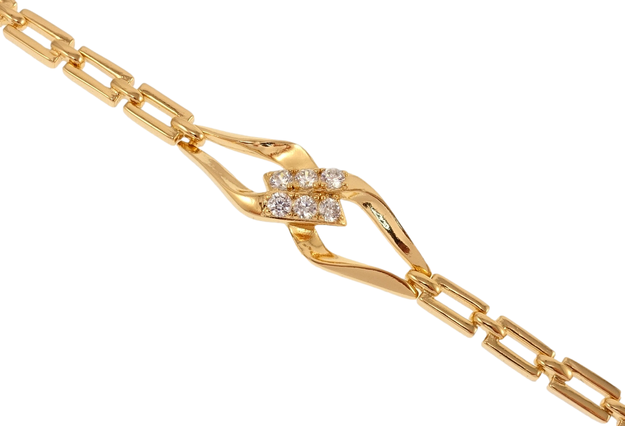 Браслет Xuping Позолота 18K "Єдність" довжина з дод. замком 17,19см х 4мм