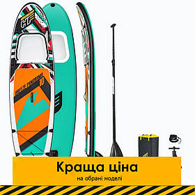 Дошка для SUP серфінгу (305-84-12см, дошка, весло, ручний насос, сумка) SUP-борд Bestway 65377 Бірюзовий