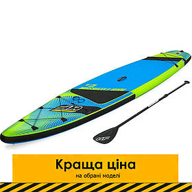 Дошка для SUP серфінгу (381-79-15см, дошка, весло, ручний насос, сумка) SUP-борд Bestway 65373 Синій