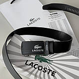 Чоловічий шкіряний брендовий ремінь з пряжкою автомат (990), фото 2