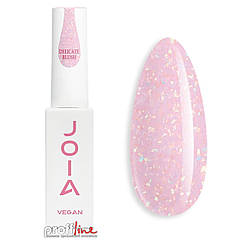 Рідкий полігель JOIA Vegan PolyLiquid Gel Delicate Blush молочно-рожевий із золотою поталлю, 8 мл