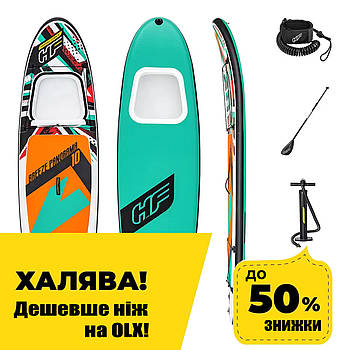 Дошка для SUP серфінгу (305-84-12см, дошка, весло, ручний насос, сумка) SUP-борд Bestway 65377 Бірюзовий