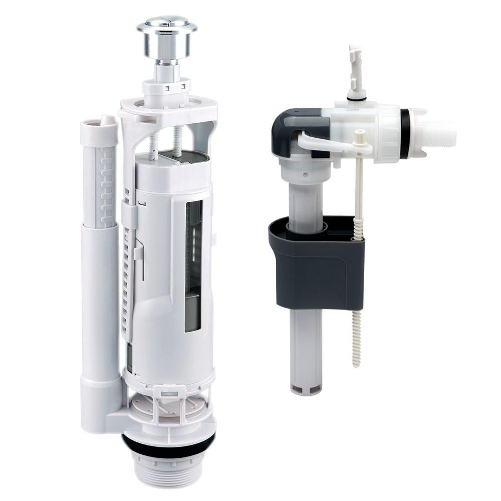 Комплект арматури для зливного бачка ITAL SА2204PN, 2 кнопки, бічне під'єднання 1/2" (пластик), фото 1