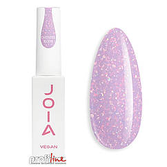 Рідкий полігель JOIA Vegan PolyLiquid Gel Lavender Bloom молочно-ліловий із золотою поталлю, 8 мл