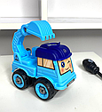 Дитяча машинка-конструктор LY031C на шурупах, спецтехніка з викруткою Екскаватор, фото 3