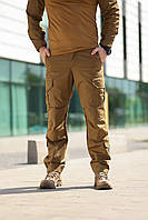 Чоловічі армійські штани ріп-стоп койот військові зручні брюки з кишенями