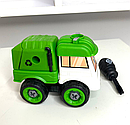 Дитяча машинка-конструктор LY031C на шурупах, спецтехніка з викруткою Сміттєвоз, фото 3