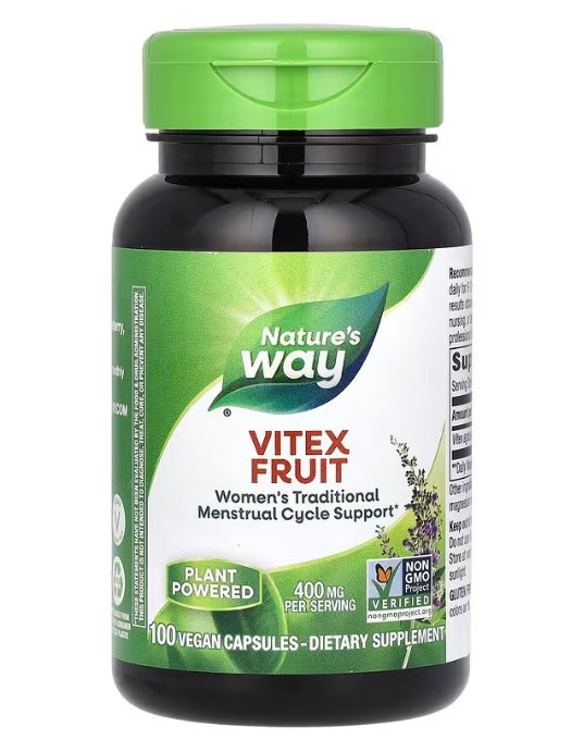 Плоди вітекса (Vitex Fruit) 400 мг Nature's Way 100 веганських капсул
