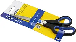 Ножиці з гумовими вставками 22см Economix E40404