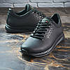 Чоловічі шкіряні кросівки (натуральна шкіра) чорні демісезонні, чоловіче взуття весна осінь, розмір 40 41 42 43 44 45, фото 2