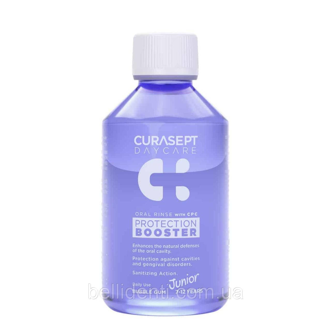 Дитячий ополіскувач Curasept Protection Booster Junior від 7 до 12 років (смак жуйки), 250 мл