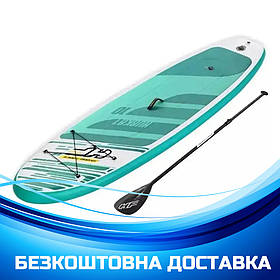 Дошка для SUP серфінгу (305-84-15см, дошка, весло, ручний насос, сумка) SUP-борд Bestway 65346 Бірюзовий