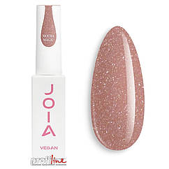 Рідкий полігель JOIA Vegan PolyLiquid Gel Mocha Magic темно-бежевий з дрібним золотим шиммером, 8 мл