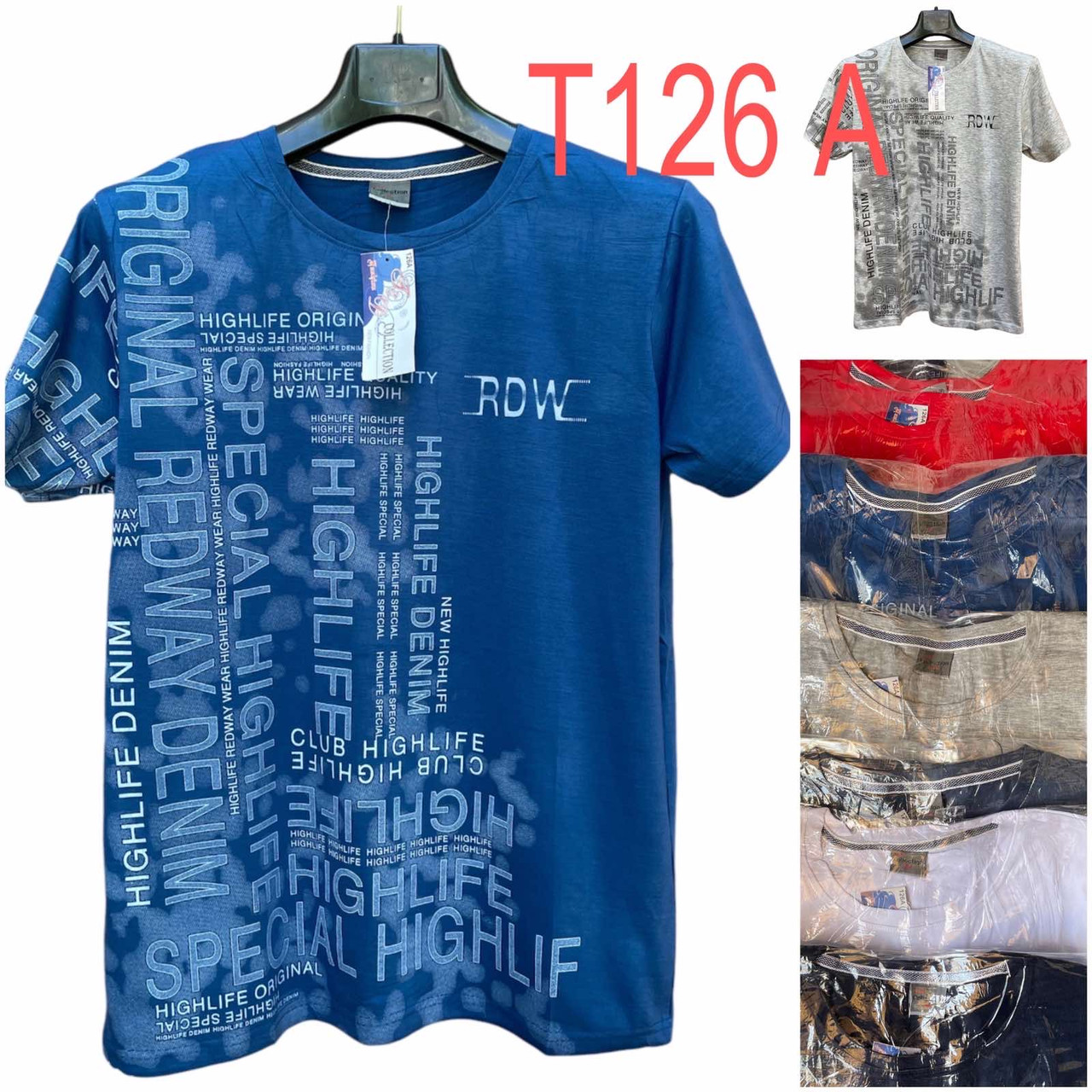 НОВИНКА Футболка норма   Розмір: 2XL-5XL ( 46-48-50-52-54) Зрістовка  5 штук мікс кольору