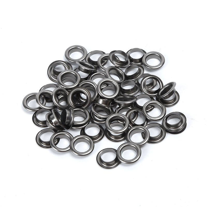 Люверси втулка+шайба №100 Ø 3,5 мм 100 шт. Чорний Нікель, фото 1