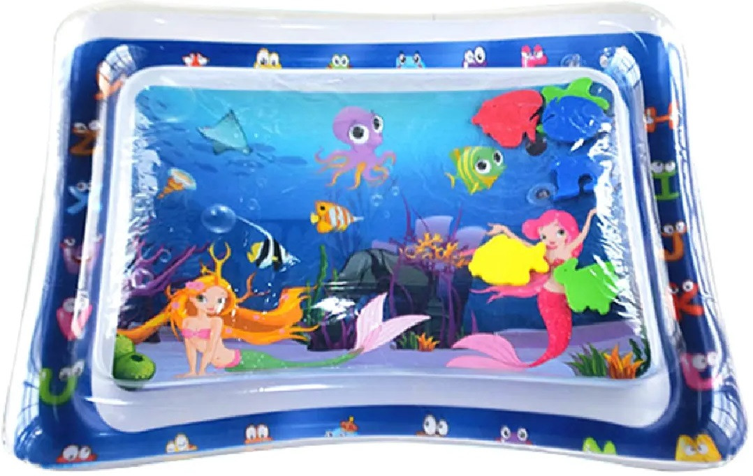 Водяний килимок із рибками Inflatable water play mat, фото 1