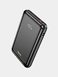 Зовнішній акумулятор hoco Q21 10000mah 22.5w з функцією швидкого заряджання usb type з Повербанк на 10000 міліампі, фото 3