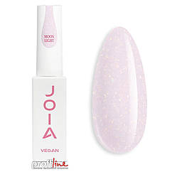 Рідкий полігель JOIA Vegan PolyLiquid Gel Moonlight Glow молочний зі срібною поталлю, 8 мл