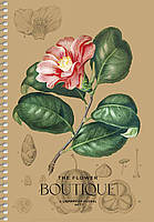 Блокнот А5 96 арк спіраль клітинка крафт обкл крем блок STUDENT 6123 Асорті, фото 5