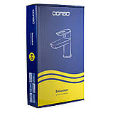 Змішувач MARMORE Ø35 для раковини литий високий на гайці CORSO DB-1A638C (9623010), фото 5