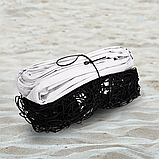 Сітка волейбольна з металевим тросом для гри на вулиці та в залі 9.5 х 1.1 м NET Одностороння (VN-1), фото 6