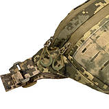 Чоловіча сумка бананка на пояс тактична, ММ-14 з патч панеллю, матеріал Кордура, фото 2