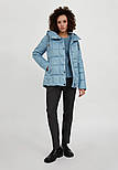 Демісезонна жіноча куртка Finn Flare A20-12002-121 Down fill блакитна XS, фото 2