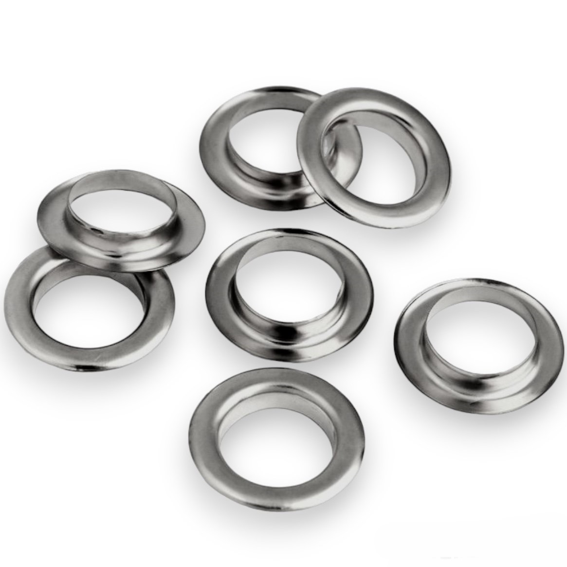 Люверси втулка+шайба №1000 Ø 12 мм 20 шт. Чорний Нікель, фото 1