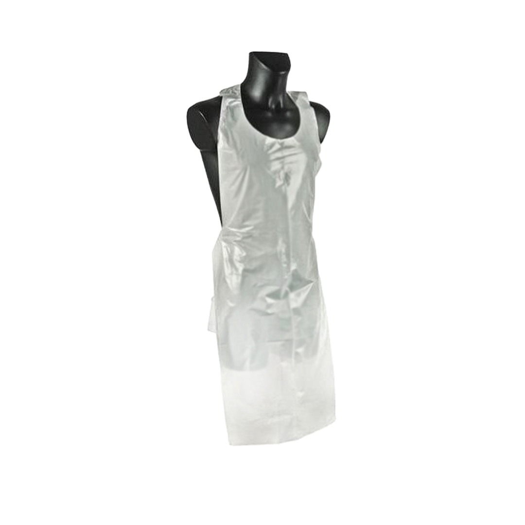 Фартух Panni Mlada 0,8х1,25 м 50 шт з поліетилену білий, фото 1