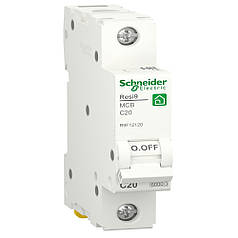 Автоматичний вимикач 1P 20A C 6kA Schneider Electric Resi9 R9F12120