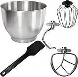 Потужна кухонна машина 3 в 1 з блендером та м'ясорубкою Rainberg 4200 Вт Тістоміс М'ясорубка Блендер (червоний), фото 3