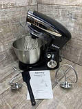 Потужний кухонний комбайн тістоміс міксер Rainberg з чашею на 5 л потужністю 3200 Вт Планетарний міксер тістоміс, фото 6