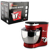 Планетарний комбайн міксер тістоміс Domotec Домотек MS-1368 1500 Вт з чашею на 4 л, фото 6