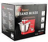 Планетарний комбайн міксер тістоміс Domotec Домотек MS-1368 1500 Вт з чашею на 4 л, фото 7