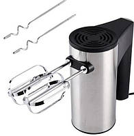 Міксер ручний для дому з насадками для тіста Rainberg Hand Mixer 5 режимів роботи 500 Ватт Silver