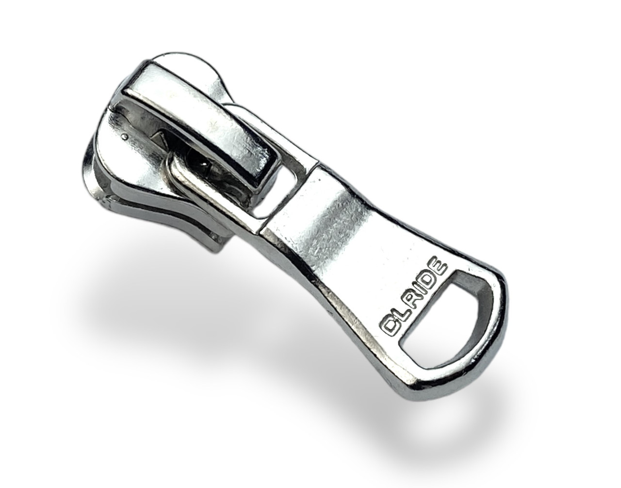 Бігунок No5 для тракторної блискавки з фіксатором 2908 нікель, фото 1