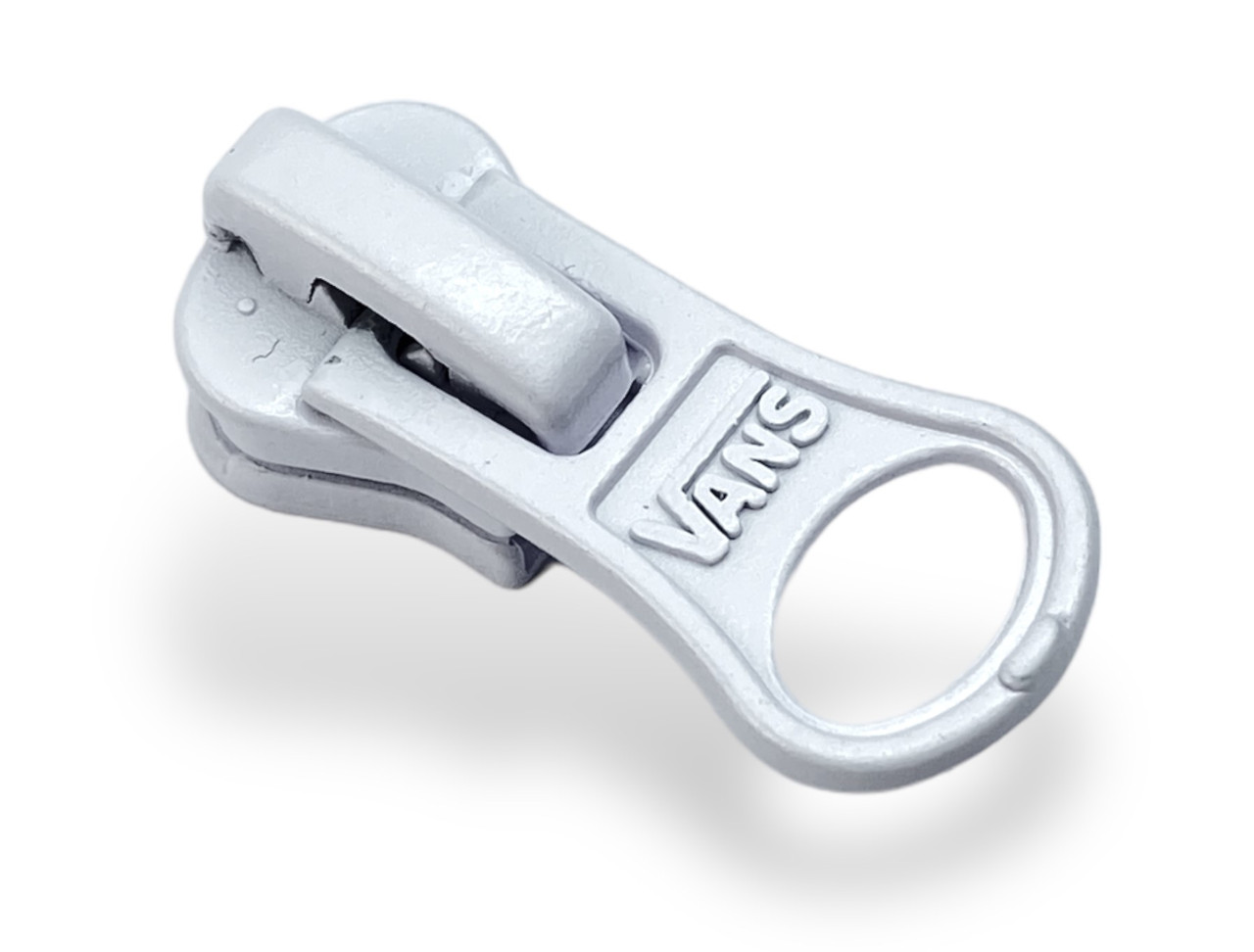 Бігунок No5 для тракторної блискавки з фіксатором 6214 білий, фото 1