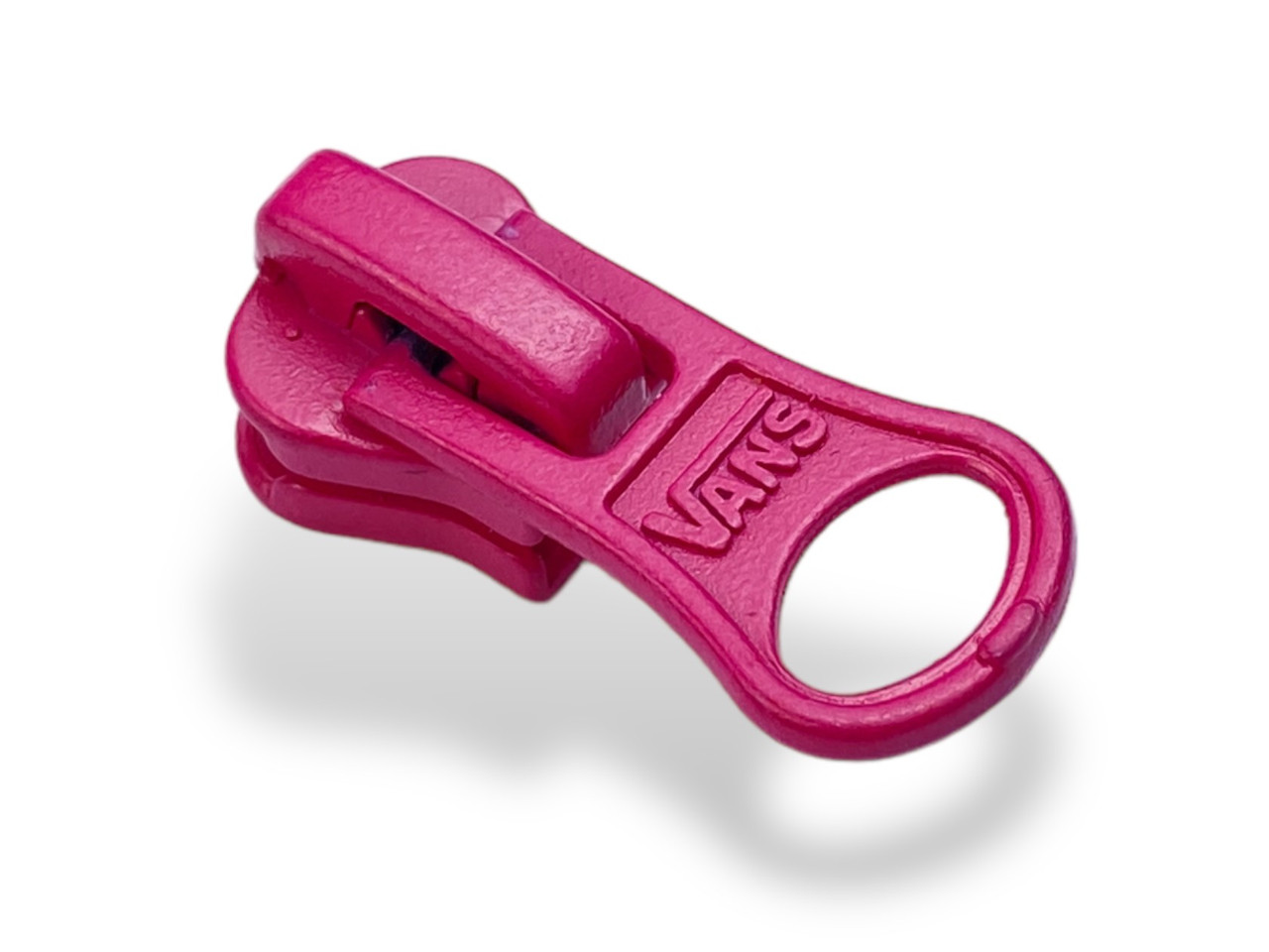 Бігунок No5 для тракторної блискавки з фіксатором 6214 рожевий, фото 1