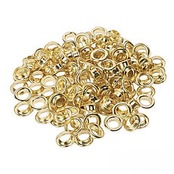 Люверси втулка+шайба №200 Ø 4,5 мм 100 шт. Золотистий