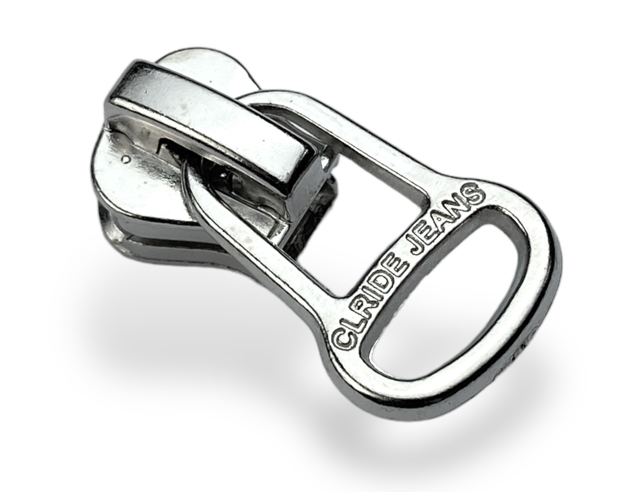 Бігунок No5 для тракторної блискавки з фіксатором 2286 нікель, фото 1