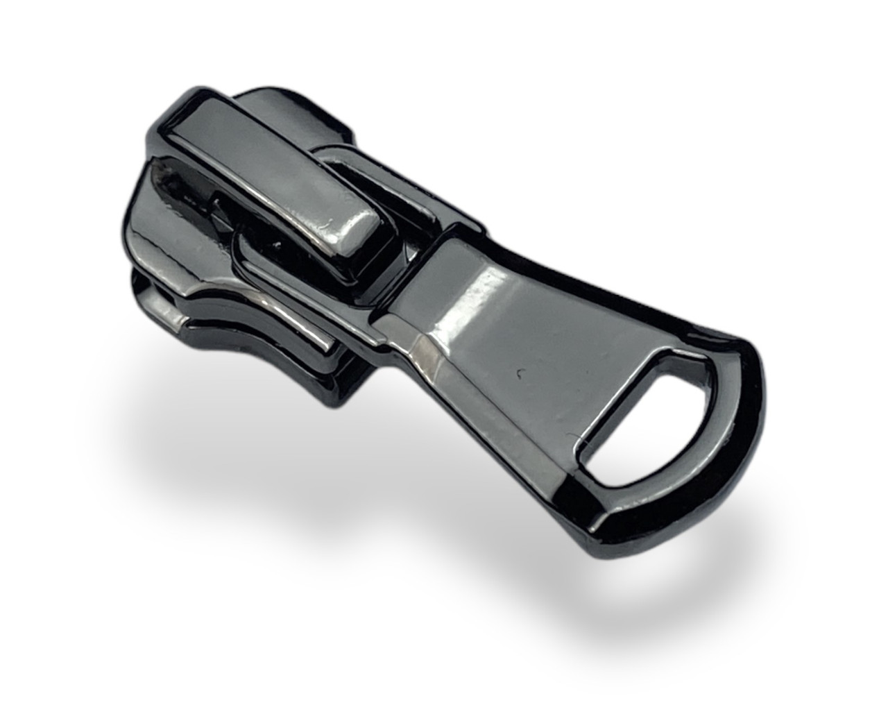 Бігунок No5 Італія для металевої блискавки No65 темний нікель, фото 1