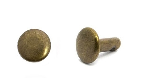 Хольнітен 7 мм. Двосторонній Туреччина колір антик (200 шт. в пакованні), фото 1