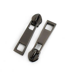 Бігунок для спіральної блискавки No5 (без фіксатора) колір темний-нікель No2