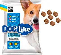 Сухий корм для дорослих собак "Doglike Original"  з куркою, яловичиною та рисом 10 кг.