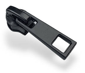 Бігунок для спіральної блискавки №7 без фіксатора колір чорний #2