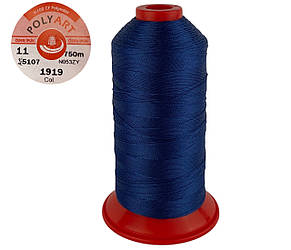 Нитка поліестер POLYART(ПОЛІАРТ) N11 колір #1919 синій 750м (ОРИГІНАЛ, ТУРЕЧЧИНА)